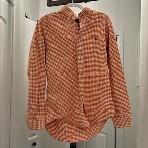 Men’s Orange Ralph Lauren Button Down